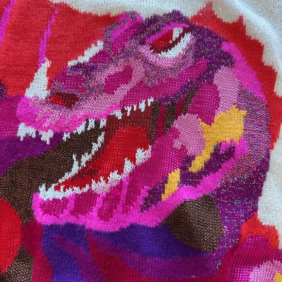 KRIZIA Vintage Dragon Sweater - Size 38 - New with Tags - 1980s - Made in Italy. - Picture 5 of 8